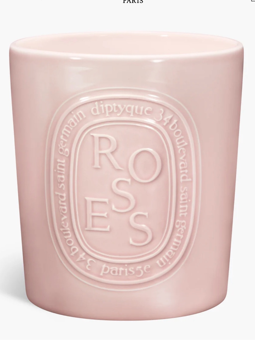 diptyque Pink Roses jumboCeramic Scented Candle